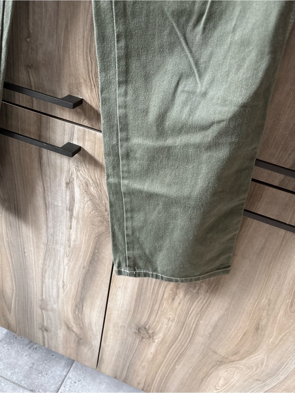 Dickies Girl Olive Carpenter Utility Pants Contrast Stitch Women Size 5/27 Skate - Picture 4 of 13